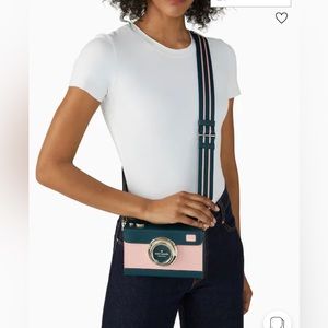 Kate Spade Oh Snap Camera Cross Body Pink